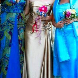 Champagne prom dress